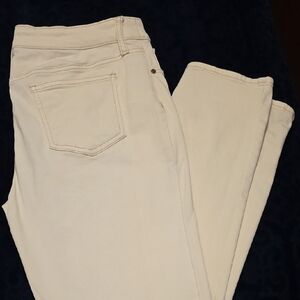 Chico's Women's Tan Straight Leg Jeans